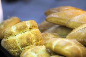 delizioso mix fresco di pane concetto di cibo foto