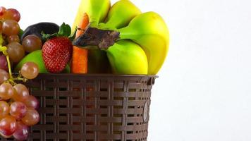 mix di frutta biologica vegetariana foto