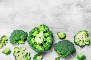 maturo succoso broccoli. foto