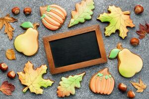 multicolore autunno fatti in casa biscotti foto