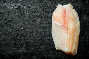 Tilapia pesce filetto. foto