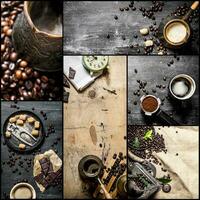 cibo collage di caffè . foto