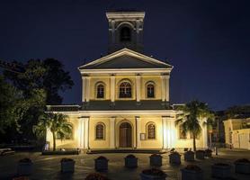 chiesa di architettura coloniale portoghese di nostra signora di carmo punto di riferimento a taipa macao cina foto