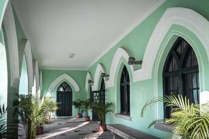 san michele punto di riferimento portoghese chiesa in stile coloniale nella città di macao cina foto