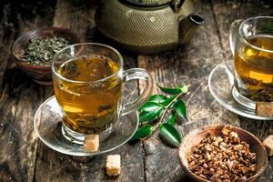 Cinese aromatizzato tè. foto
