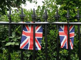 bandiera union jack del regno unito foto