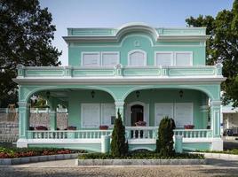 Portoghese patrimonio coloniale edificio storico in taipa area della città vecchia di Macao Cina foto