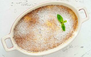 al forno Limone budino foto