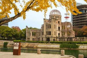 genbaku cupola di Hiroshima pace memoriale nel Hiroshima, Giappone foto