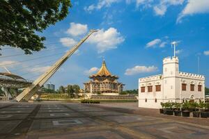 nuovo sarawak stato legislativo montaggio edificio nel kuching, sarawak, Borneo, Malaysia foto