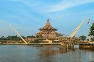 nuovo sarawak stato legislativo montaggio edificio nel kuching, sarawak, Borneo, Malaysia foto