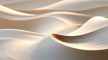 un astratto Immagine di onde nel il sabbia generativo ai foto