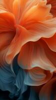 un arancia e blu fiore è mostrato nel Questo Immagine generativo ai foto