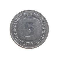 moneta tedesca vintage isolata foto