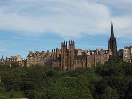 vista della città di edimburgo foto