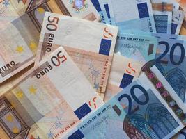 banconote in euro euro, unione europea eu foto