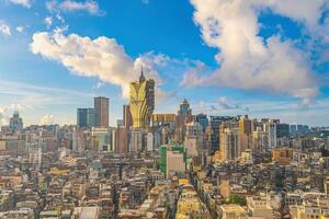 bellissimo paesaggio urbano di macau centro foto