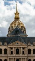 iconico Le cupola des invalides nel Parigi, Francia foto