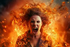 nero donna persona spaventoso diavolo crudele demone fantasia fuoco buio bruciare arte orrore il male Halloween foto