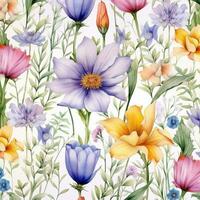 floreale primavera fiore modello estate fiorire arte Vintage ▾ erba Stampa foto