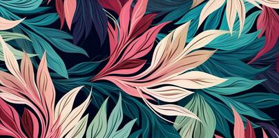 foglia di moda illustrazione struttura colorato grunge sfondo astratto arte design tropicale foto