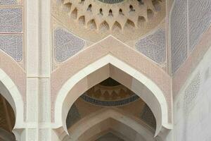 architettonico dettaglio di un' moschea costruzione. sfondo. ai generativo professionista foto