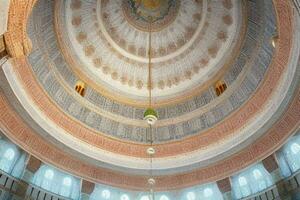 architettonico dettaglio di un' moschea cupola costruzione. sfondo. ai generativo professionista foto