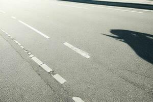 vuoto spazio su il strada. sfondo. ai generativo professionista foto