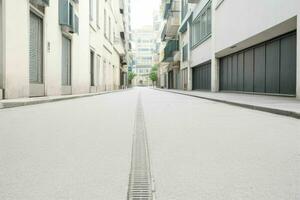 vuoto spazio su il strada. sfondo. ai generativo professionista foto