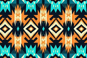 tribale vettore ornamento. senza soluzione di continuità africano modello. etnico tappeto con galloni. azteco stile. geometrico mosaico su il piastrella, maiolica. antico interno. moderno tappeto. geo Stampa su tessile, ai generato foto