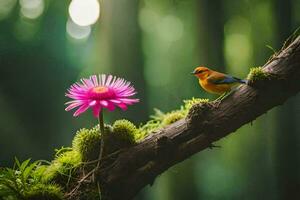 foto sfondo il uccello, fiore, natura, uccello, uccello, uccello, uccello, uccello,. ai-generato