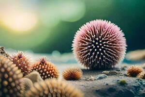 foto sfondo il spiaggia, sabbia, mare, mare spine, mare spine, mare sp. ai-generato