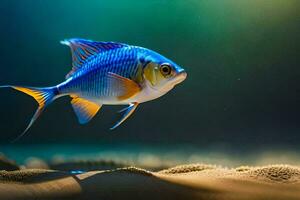 foto sfondo il cielo, pesce, acqua, il mare, il oceano, il mare, il. ai-generato