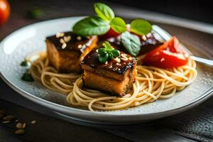 il migliore tofu ricette per vegetariani e vegani. ai-generato foto