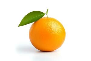 arancia frutta isolato su bianca sfondo ai generato foto
