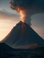 ai generativo vulcano eruzione vulcano foto