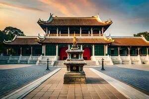 il tempio di il Budda nel hanoi, Vietnam. ai-generato foto