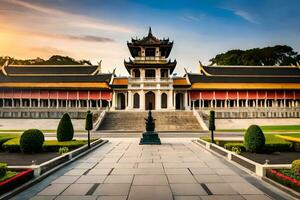 il reale palazzo nel hanoi, Vietnam. ai-generato foto