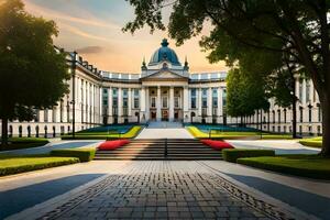 il Università di budapest, budapest, Ungheria. ai-generato foto