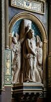 elegante interno di santo eustache Chiesa, Parigi foto