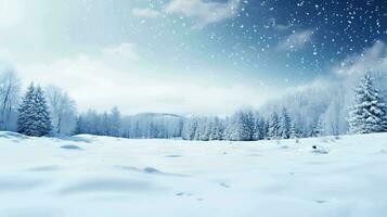 scintillante inverno Paese delle meraviglie, Perfetto per in mostra il tuo Prodotto foto