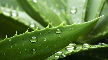 visualizzare il presentazione di il pianta aloe vera. generativo ai foto