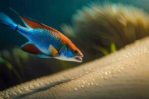 foto sfondo il cielo, pesce, acqua, il mare, il mare, il mare, il. ai-generato