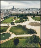 aereo Visualizza di jardin des tuileries, Parigi, Francia foto