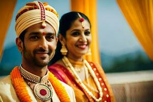 un' nozze nel India. ai-generato foto