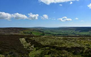 fantastico nord yorkshire paesaggio su un' sbalorditivo primavera giorno foto