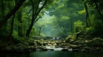 natura Malawi foresta pluviale lussureggiante ai generato foto