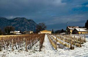 inverno Paese delle meraviglie nel Savoie foto
