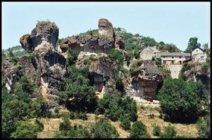 provenzale pietra paesaggio, meridionale Francia foto