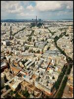 aereo Visualizza di soleggiato Parigi foto